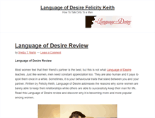 Tablet Screenshot of languageofdesire.org